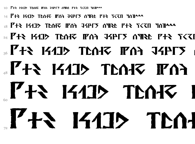 Davek font waterfall